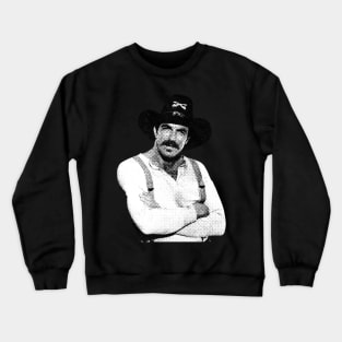 Tom Selleck Halftone Crewneck Sweatshirt